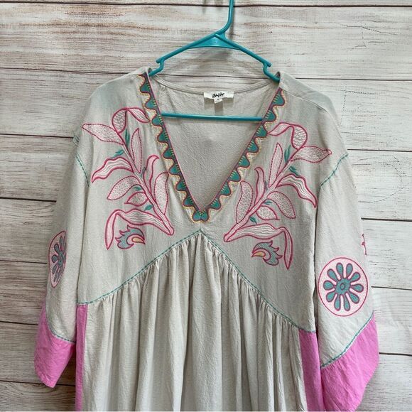 BLUE VELVET DARING HEART BOHO MAXI DRESS - Picture 5 of 12